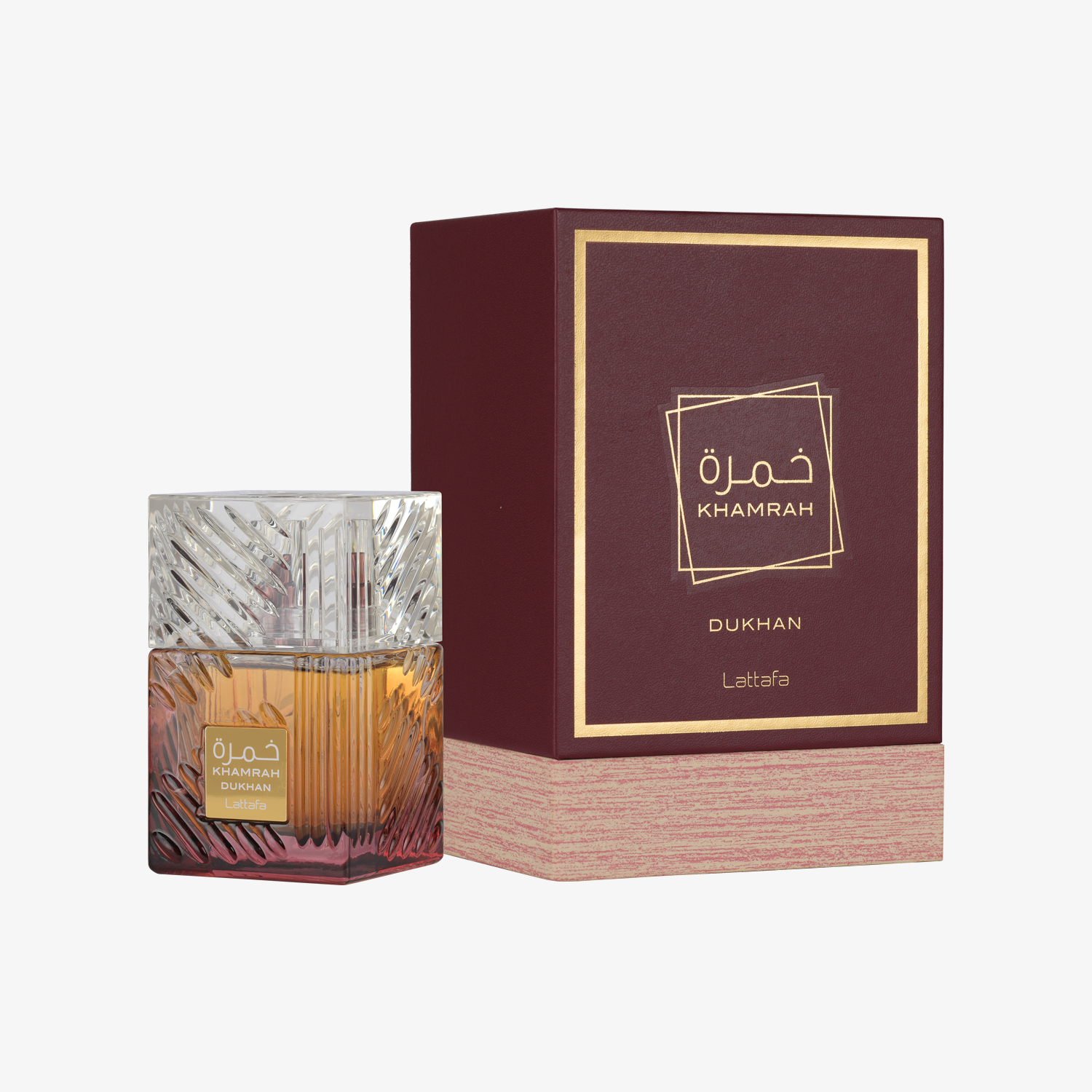 LATTAFA Khamrah Dukhan – خمرة دخان 100 ml packaging
